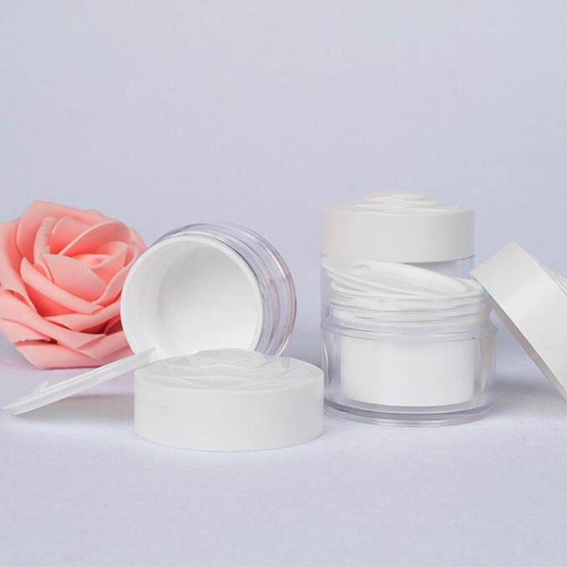 Rose Lid Clear Acrylic Cream Jars