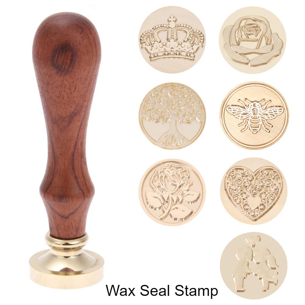 Gold Plated Brass Head Wax Seal Stamp Head Sealing Wax Stamps Wedding Decorative Invitation Gold Plated Brass Head Wax Seal Stamp Head Sealing Wax Stamps Wedding Decorative Invitation