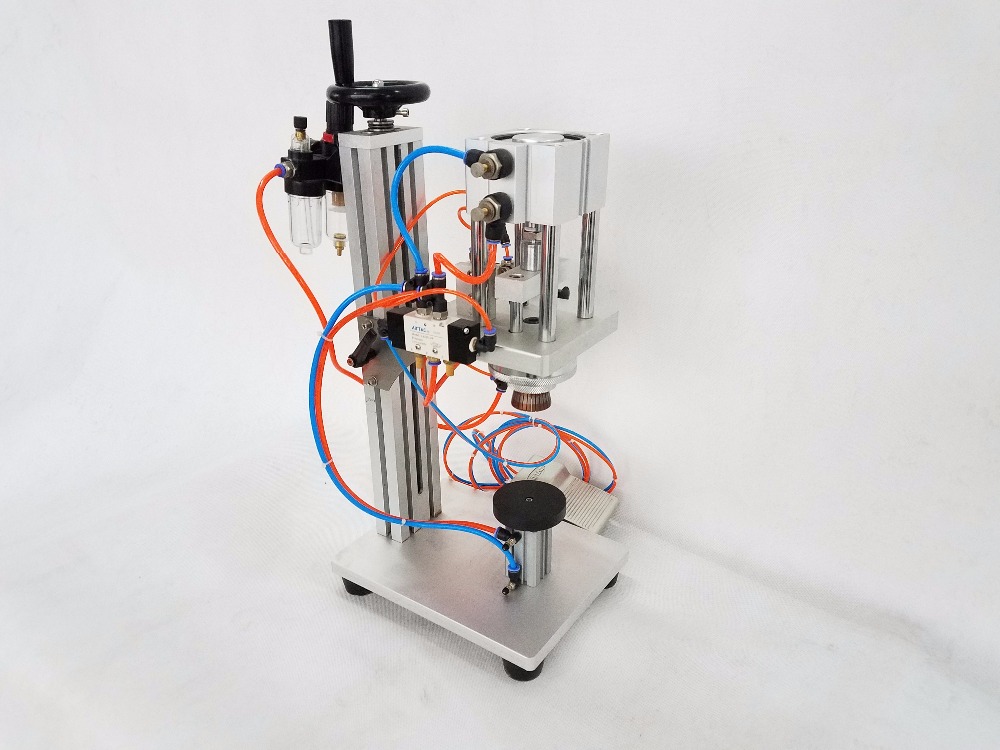 Pneumatic Perfume Capping / Crimping Machines