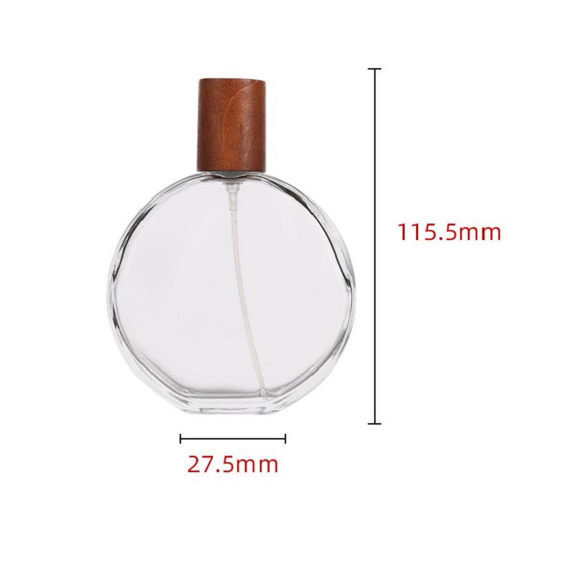 100 ml Flat Round Refillable Perfume Bottles