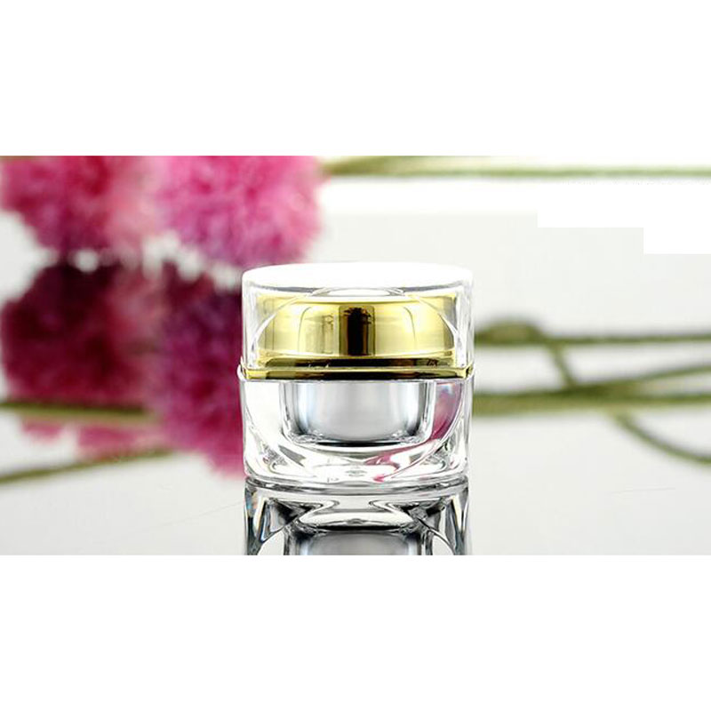 25Pcs - Gold/Sliver Acrylic Cream Jar