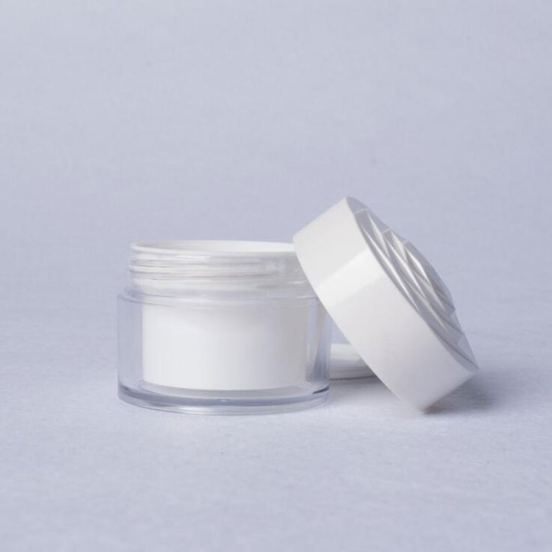 Rose Lid Clear Acrylic Cream Jars