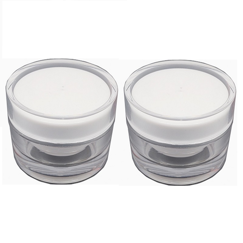 White Acrylic Cream Jars