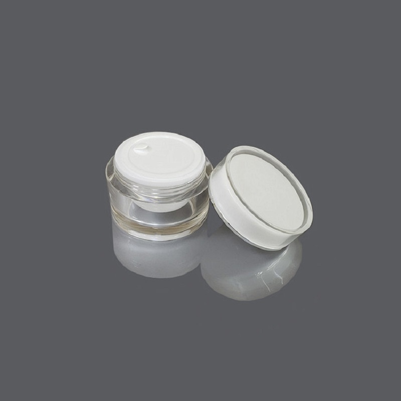 White Acrylic Cream Jars