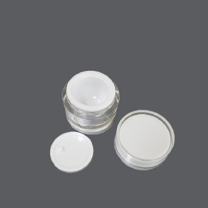 White Acrylic Cream Jars