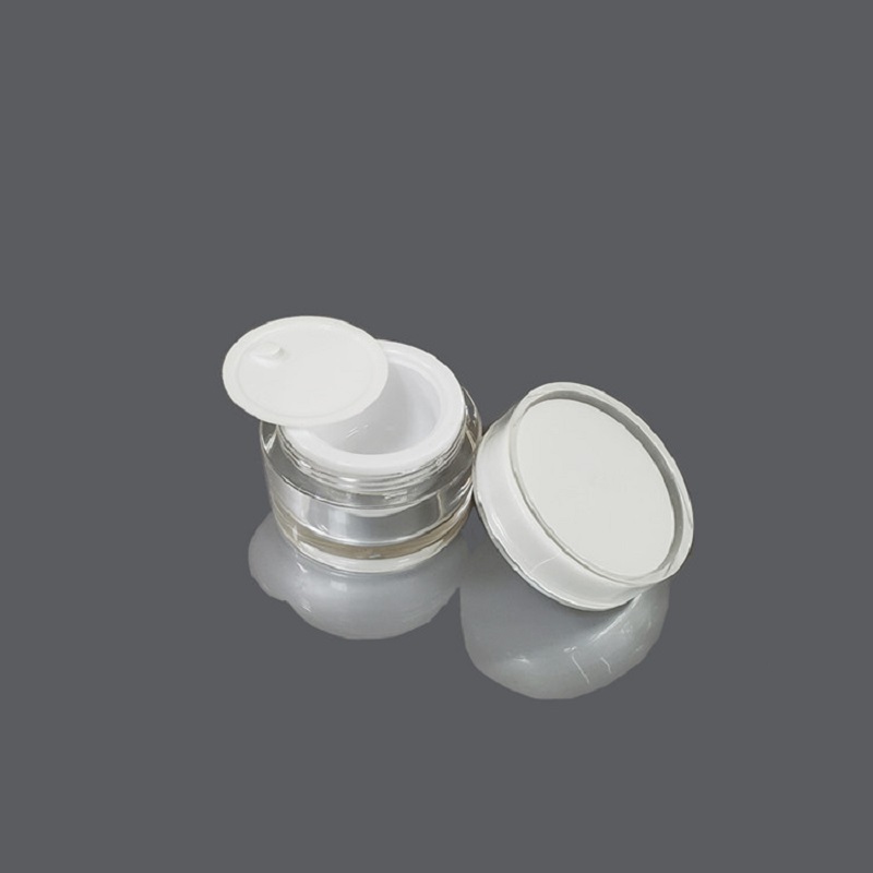 White Acrylic Cream Jars