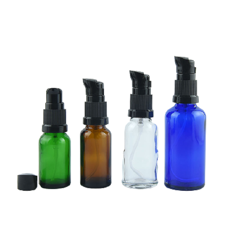 Refillable Glass Lotion Pump Bottles