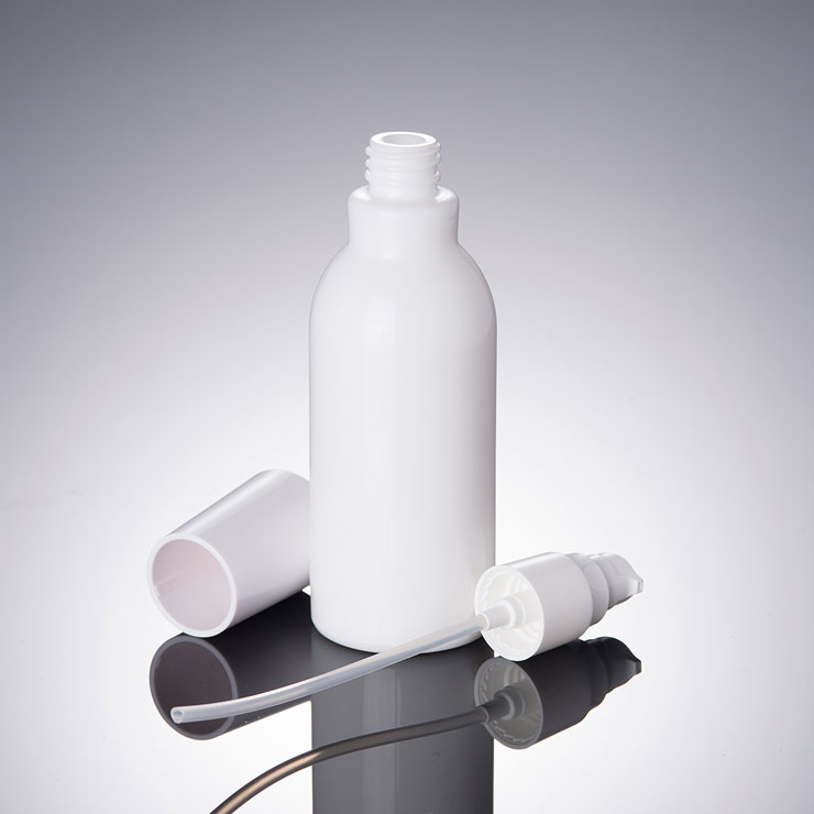 120 ml White Glass Lotion Pump Bottles