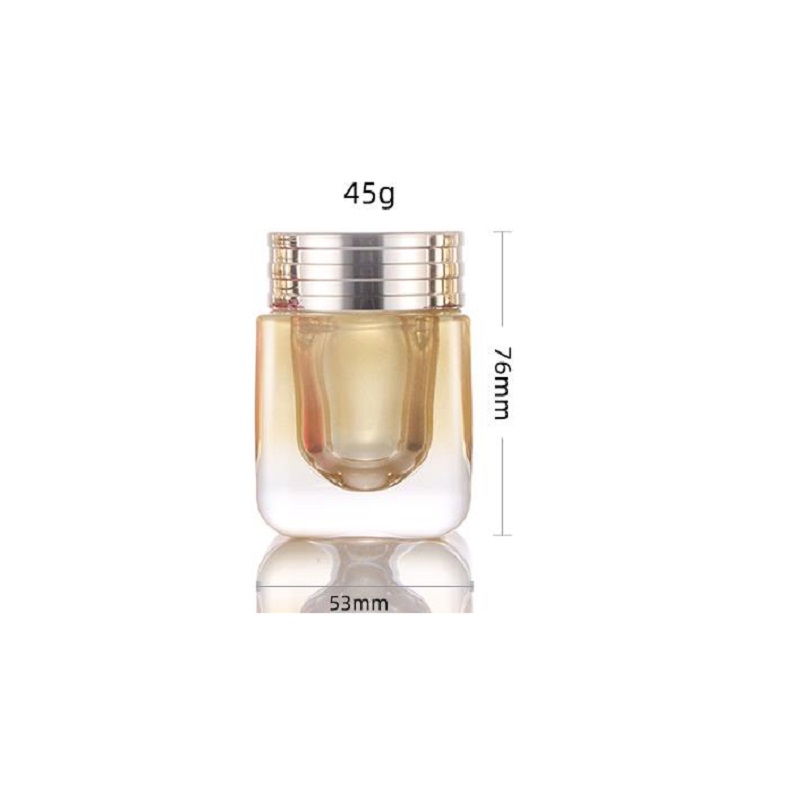 Empty Glass Cream Jars