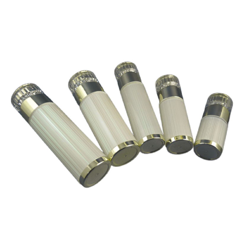 Empty White Acrylic Cosmetic Containers