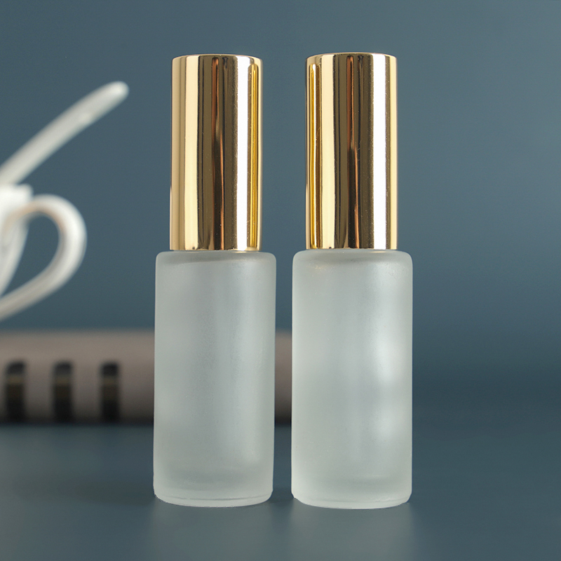 12 ml Round Frosted Glass Perfume Bottles