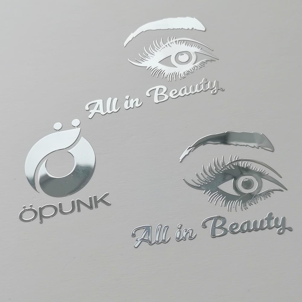 Custom Logo Waterproof Nickel Metal Stickers