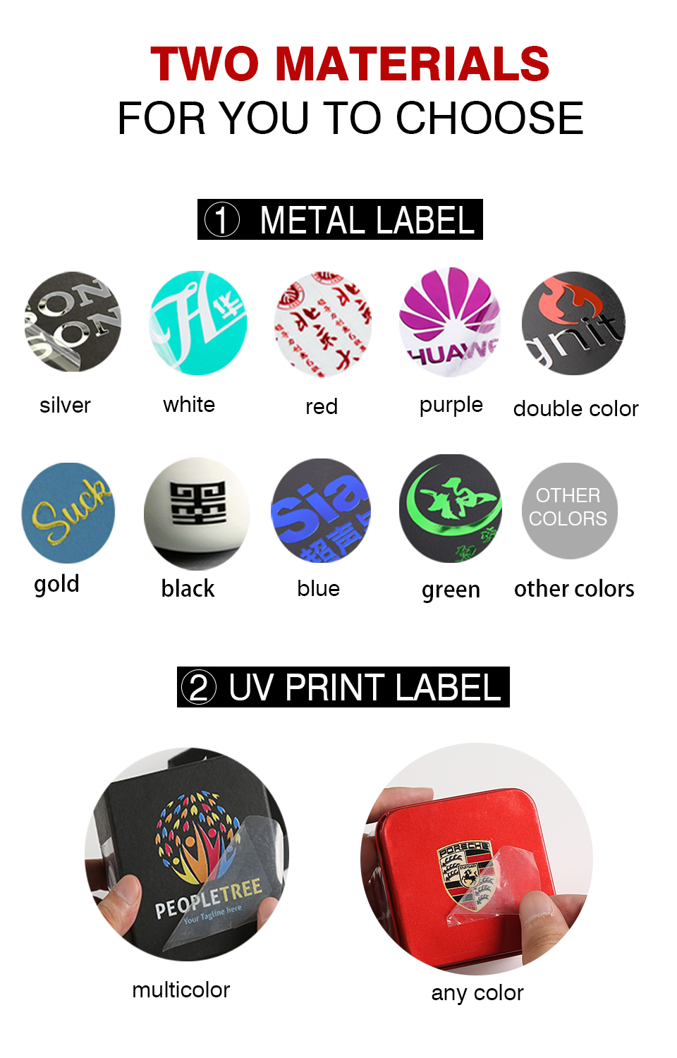 Custom Brand Waterproof Stickers