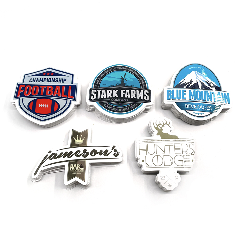 Custom Design Die Cut Labels for Brand Logo