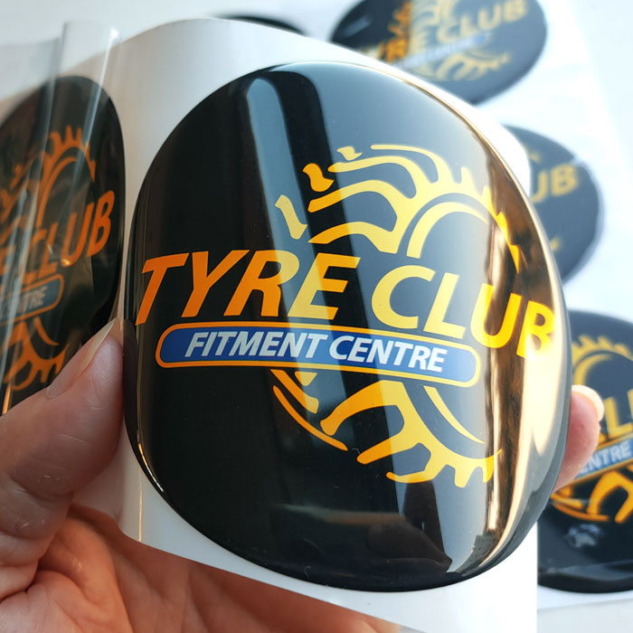 Custom Design 3D Soft Dome Stickers