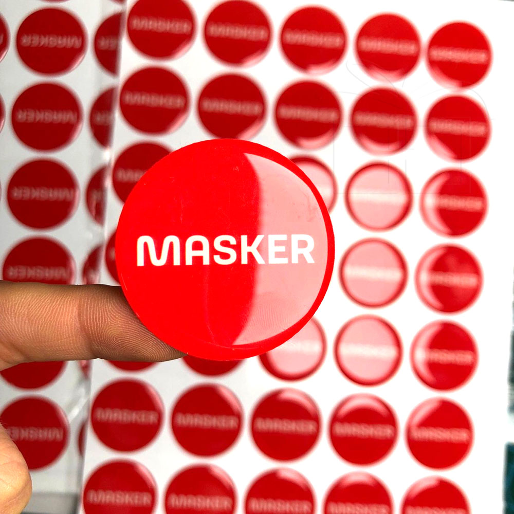 Custom Design 3D Soft Dome Stickers