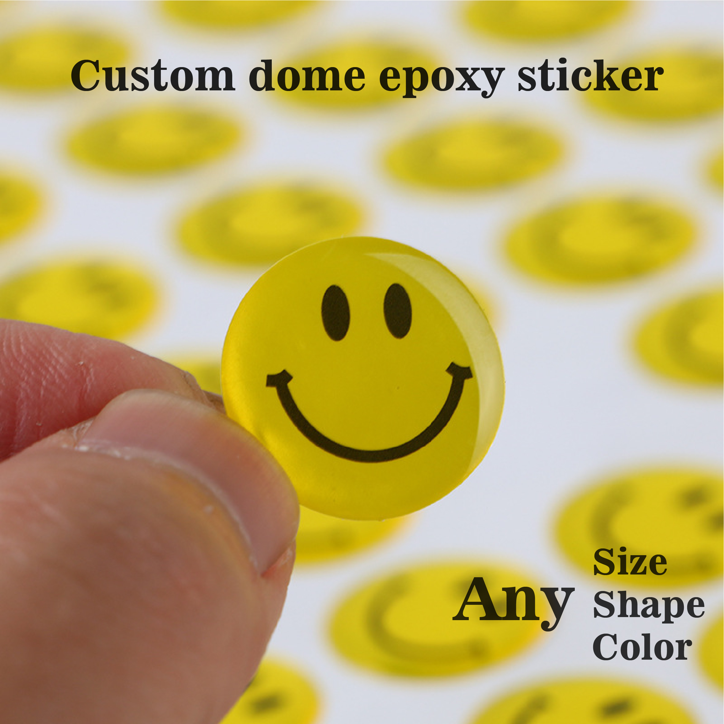 Waterproof Custom Dome Epoxy Resin Stickers