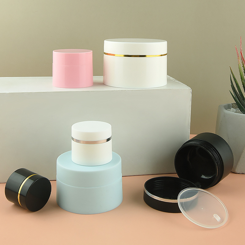 Empty Plastic Cream Jars