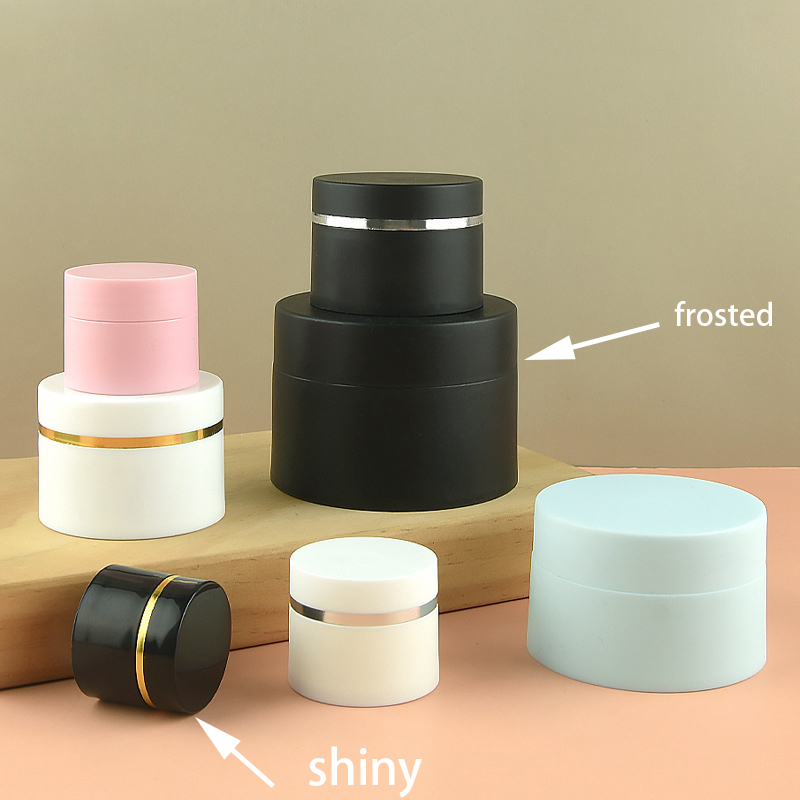 Empty Plastic Cream Jars