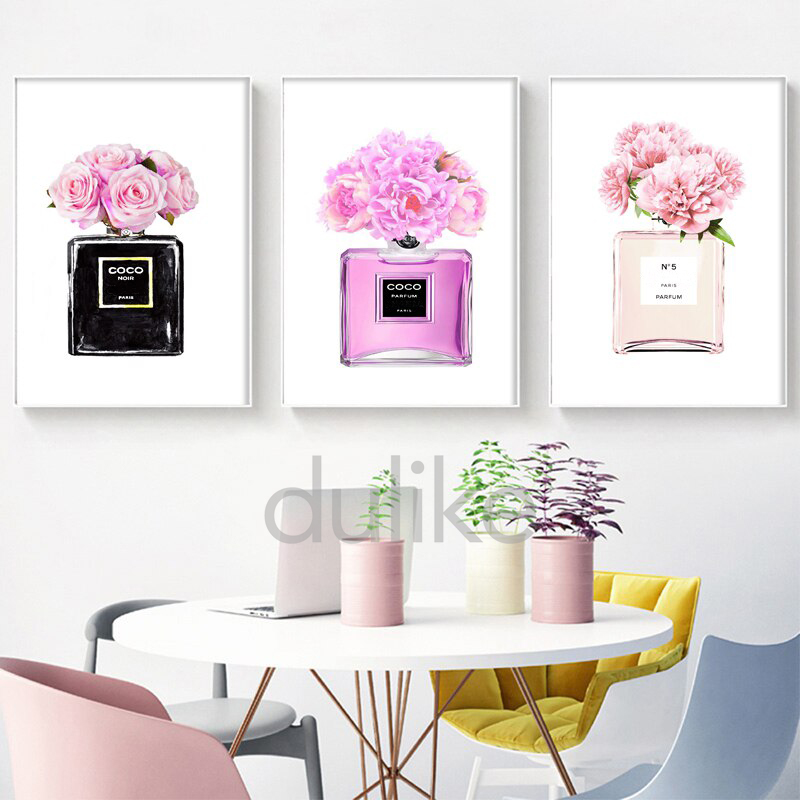 Modern Fashion Women Perfume Flower Paris Posters and Prints Wall Art Canvas Painting Decoration Pictures For Living Room Decor Modern Fashion Women Perfume Flower Paris Posters and Prints Wall Art Canvas Painting Decoration Pictures For Living Room Decor