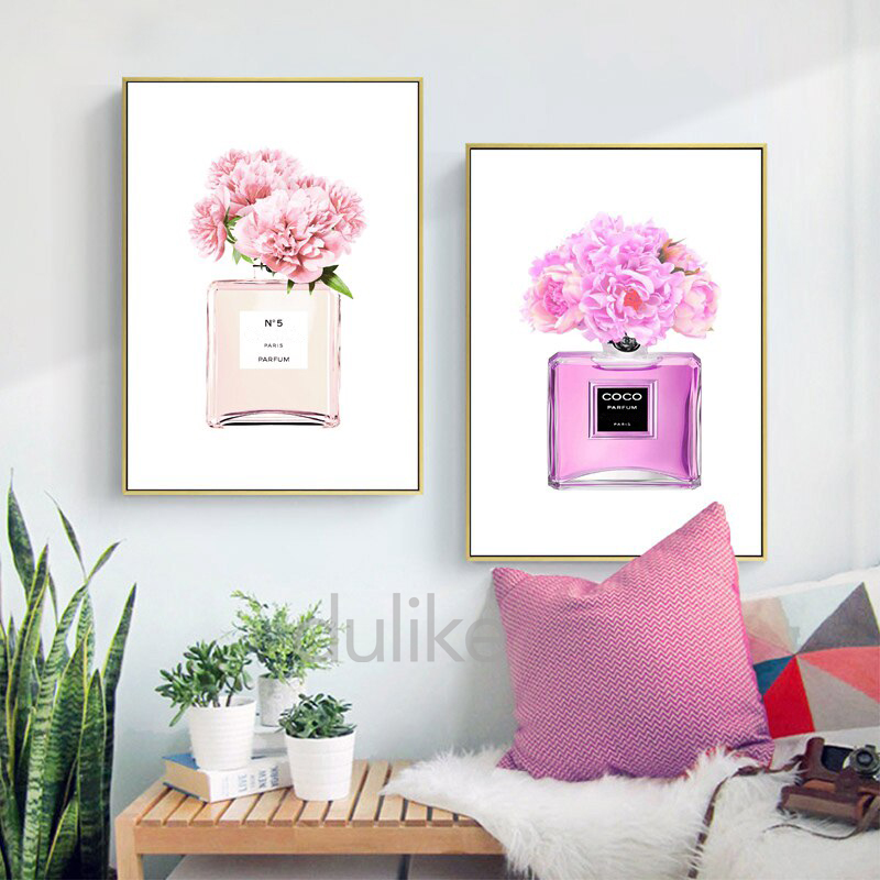 Modern Fashion Women Perfume Flower Paris Posters and Prints Wall Art Canvas Painting Decoration Pictures For Living Room Decor Modern Fashion Women Perfume Flower Paris Posters and Prints Wall Art Canvas Painting Decoration Pictures For Living Room Decor